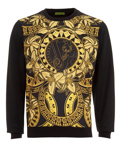 versace jeass|versace jeans men's sweatshirt.